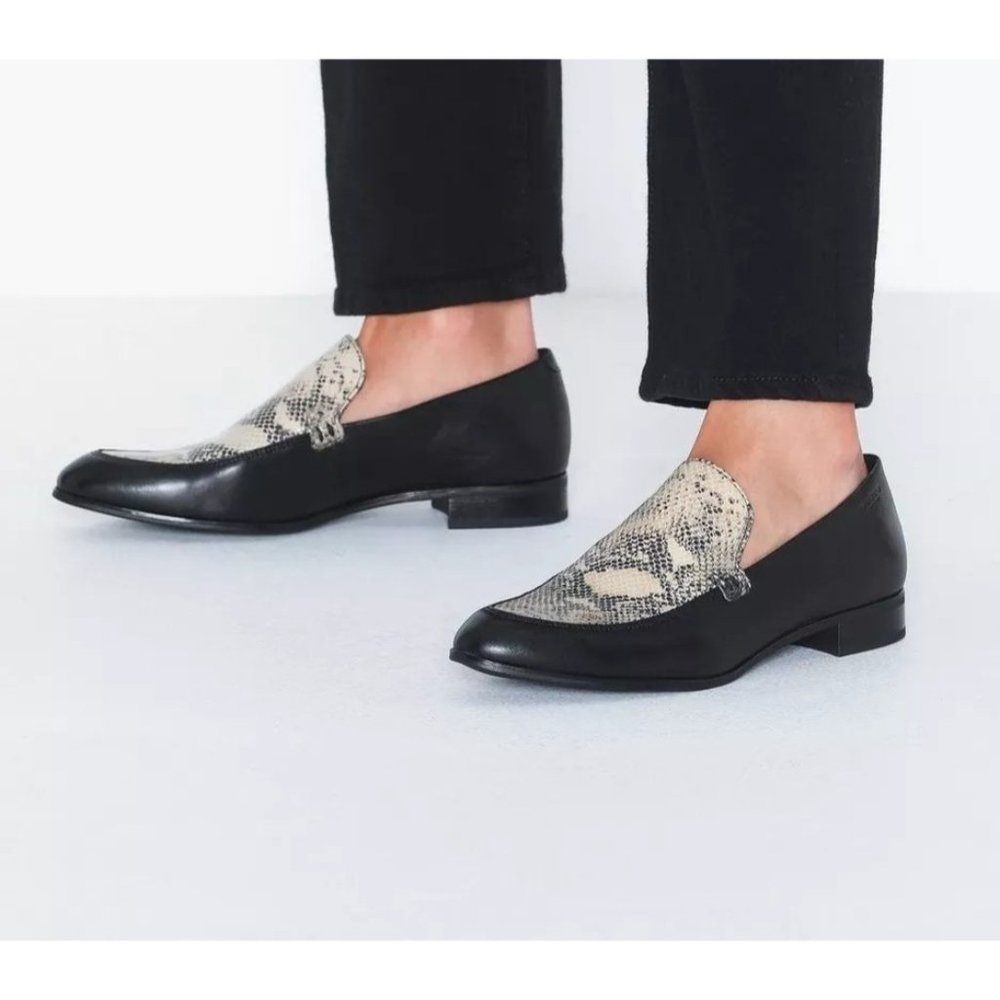 Women’s Vegabond‎ Frances Snake Slip On Loafers size 8 Dark Academia